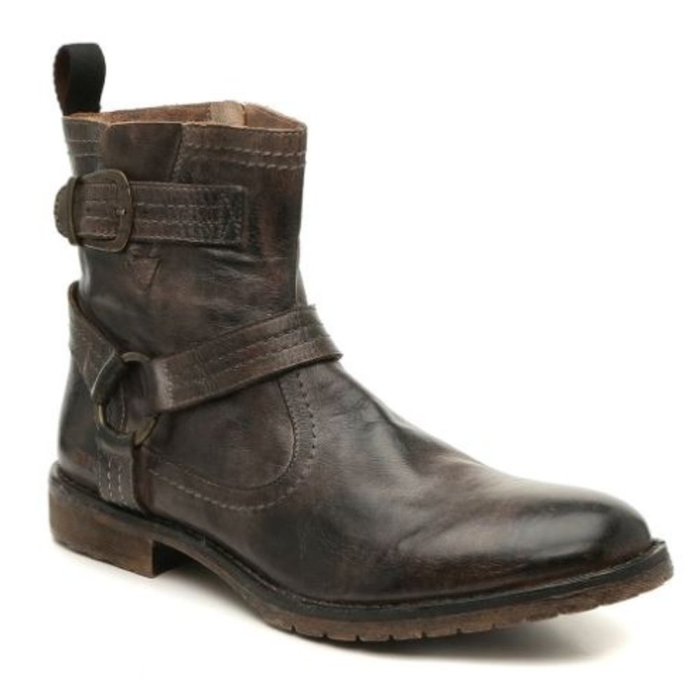 NEW Bed Stu Black Simon Distressed Rustic Moto